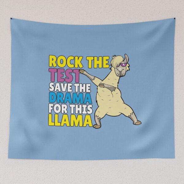Item preview,  Rock The Test Day Save The Drama For This Llama Funny Exam Humor Alpaca Lover Gift Cute Inspirational Saying  designed and sold by alenaz.