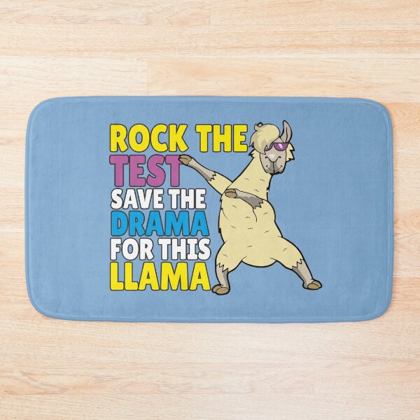 Item preview,  Rock The Test Day Save The Drama For This Llama Funny Exam Humor Alpaca Lover Gift Cute Inspirational Saying  designed and sold by alenaz.