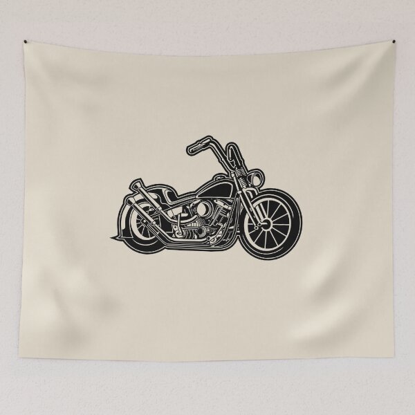 Item preview, Chopper / motorcycle 02_black designed and sold by RollOn.