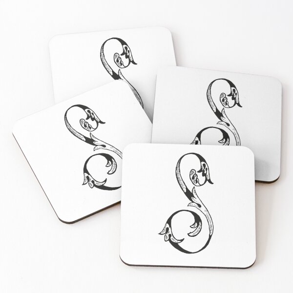 Item preview, Antique Black and White Monogram S designed and sold by Vintage-TM.