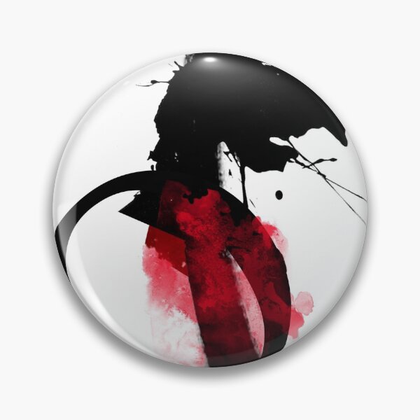 Item preview, Black white and red bold abstract calligraphy design designed and sold by ZebEddy.