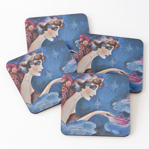 Item preview, Guardian Angel with paperboats designed and sold by PG Illustration.