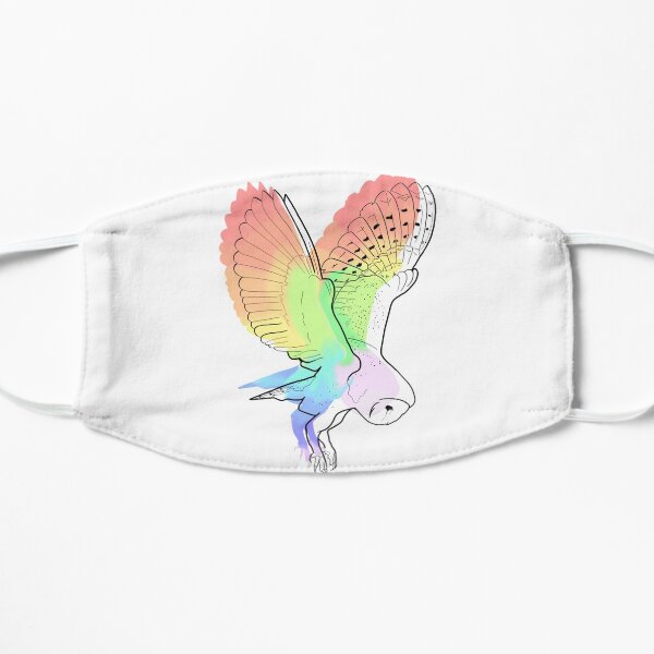 Aquarell Schleiereule Maske