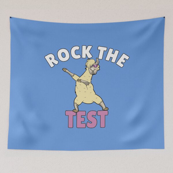 Item preview, Rock The Test Day Llama Dancing Funny Cute Inspirational Testing Supportive Quote  designed and sold by alenaz.