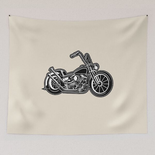 Item preview, Chopper / motorcycle 02_black white designed and sold by RollOn.