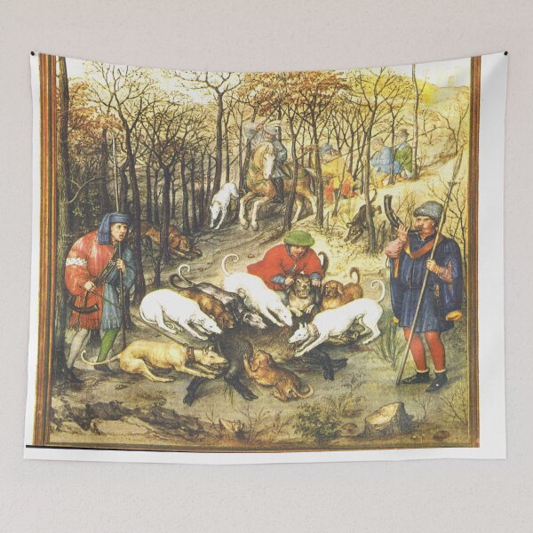 Aperçu de l'œuvre The Hunt Medieval design créée et vendue par Vintage Designs +.