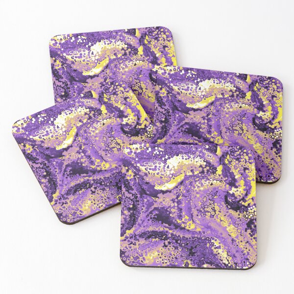 Item preview, Nonbinary Pride Swirled Layered Abstract Ink Drops designed and sold by Vernen Ink.