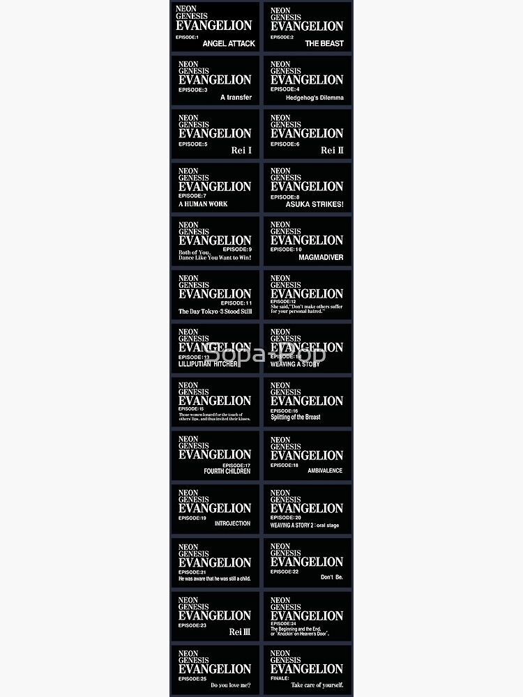 Evangelion】All titles in chronological order 