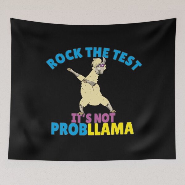 Item preview, Rock The Test Day It's Not Probllama Dabbing Llama Funny Inspirational Teacher Quote  designed and sold by alenaz.