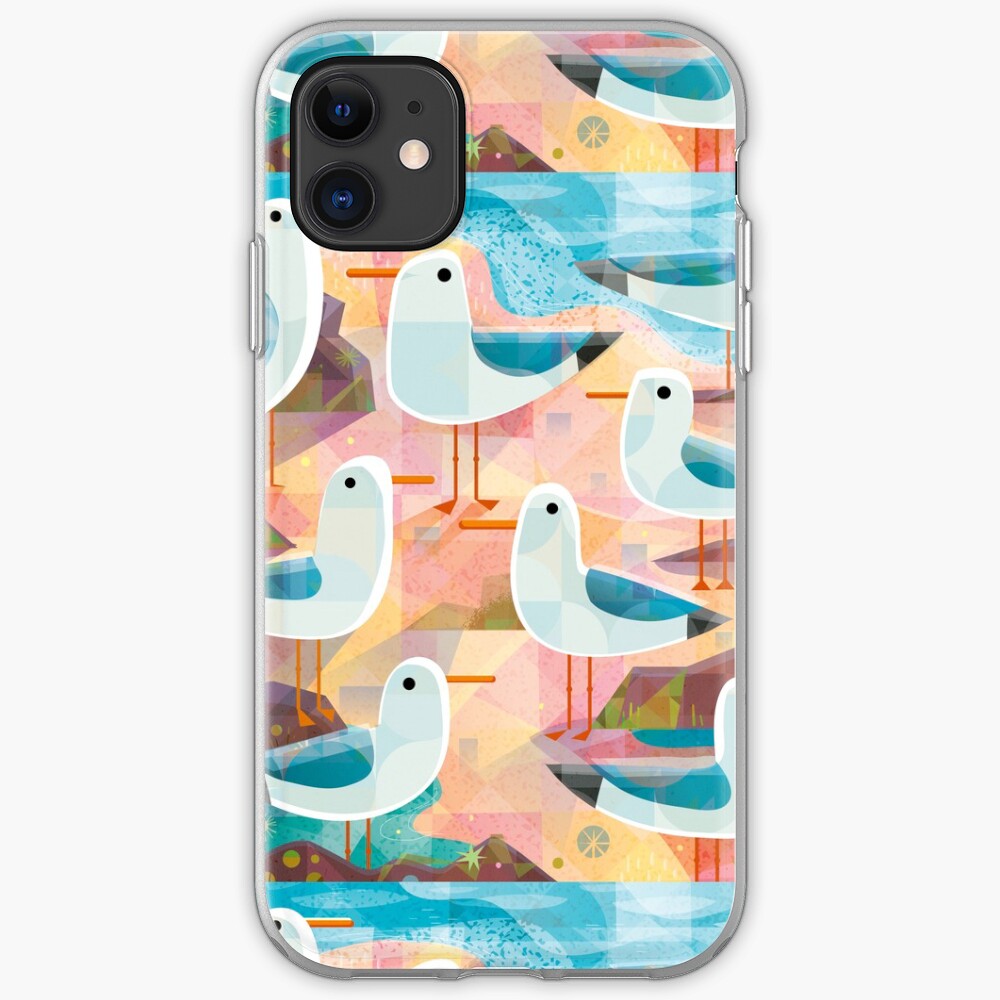 Seagulls on a Sunlit Shore iPhone Case & Cover