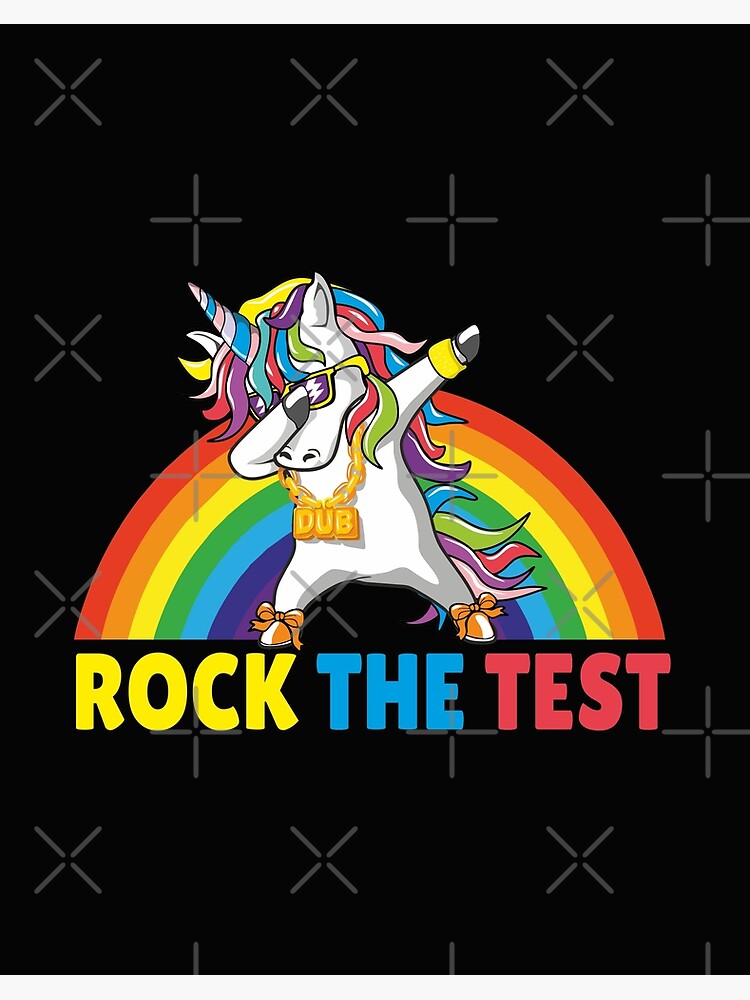 Rock The Test Shirt Funny Unicorn T-Shirt Rock The Test Shirt Funny Unicorn T-Shirt