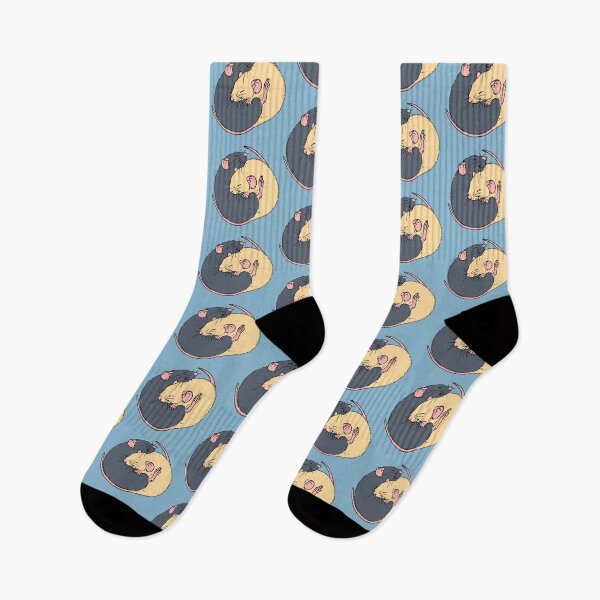 Item preview, Cuddling Rats Russian Blue and Topaz designed and sold by Holly Wells . Sweet Illustrations.