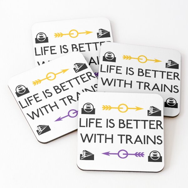 Item preview, Life Is Better With Trains! designed and sold by dredfell.