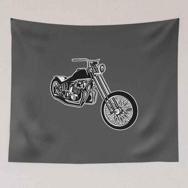 Item preview, Chopper / motorcycle 01_black white designed and sold by RollOn.