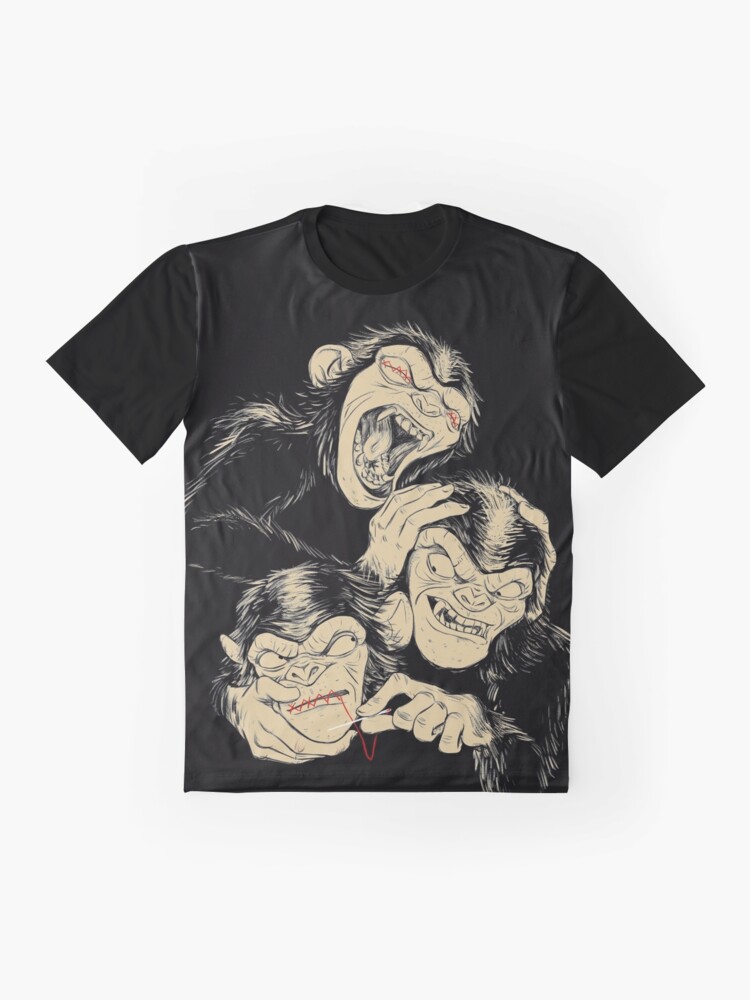 3 wise monkeys t shirt