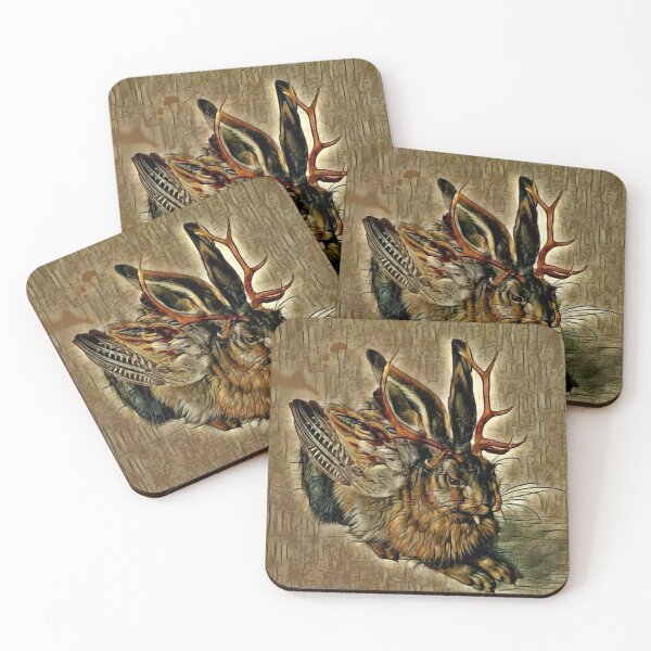 Item preview, Throw Blankets rabbit jackalope designed and sold by Chantel Fourie.