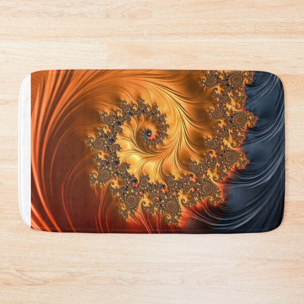 Item preview, Decorative Fractal Art Orange and Black designed and sold by mhfoto.