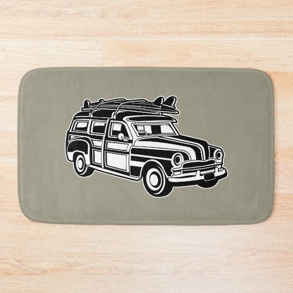 Item preview, Chevy Cadilac Woodie / Vintage Kombi 01_black white designed and sold by RollOn.