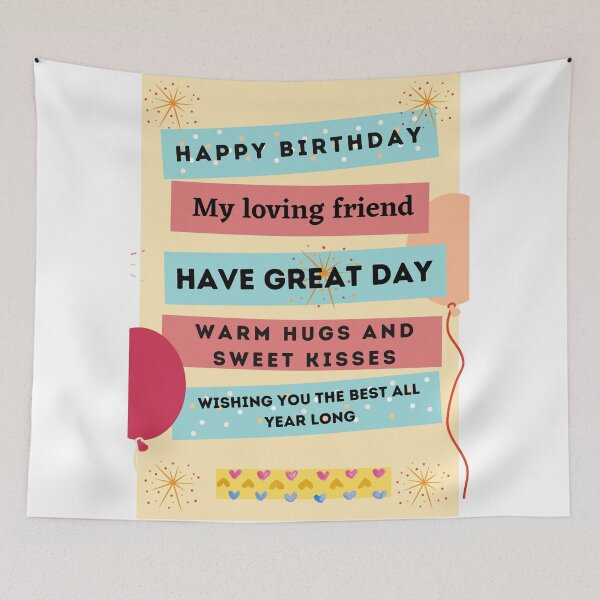 Item preview, Happy Birthday wish designed and sold by Delicarte.