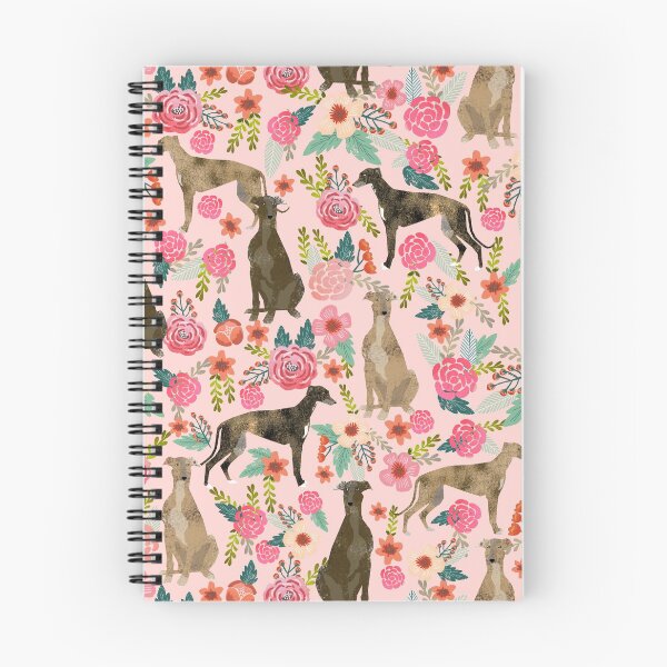 Item preview, Greyhound Florals - dogs greyhound, vintage florals pattern pink designed and sold by PetFriendly.