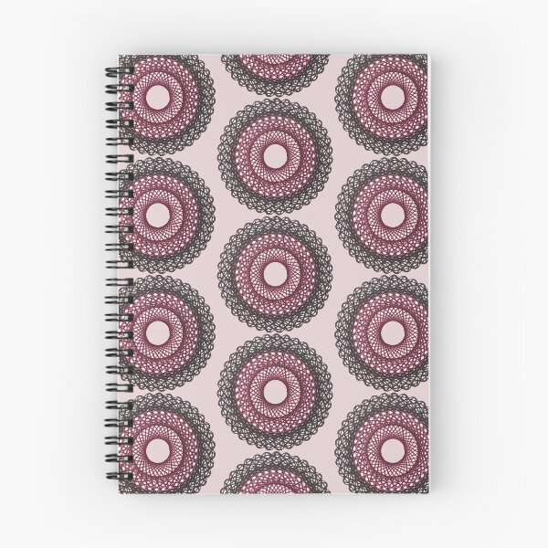 Item preview, Spirograph 35-point Black Maroon Pattern designed and sold by TravellingAlle.