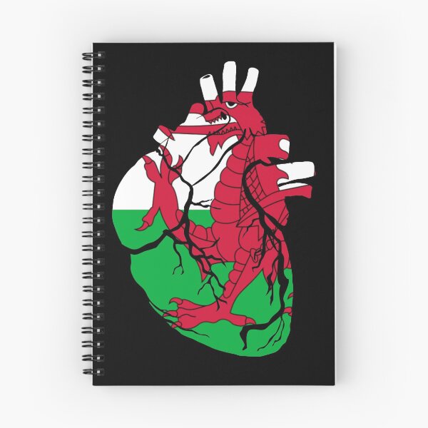 Item preview, Anatomical heart design, Welsh flag designed and sold by BunDesigns.