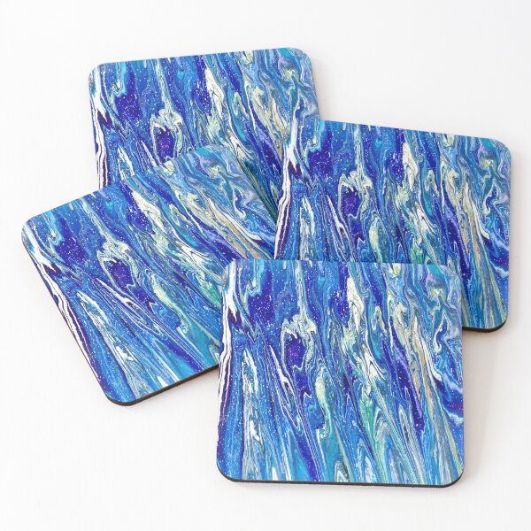 Item preview, Ocean Currents - Acrylic Pour Fluid Art Design Water Sea  designed and sold by perryartdesign.