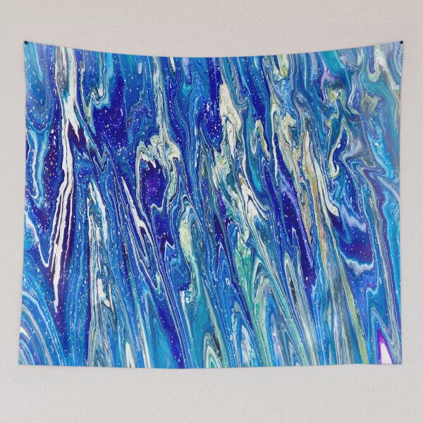 Item preview, Ocean Currents - Acrylic Pour Fluid Art Design Water Sea  designed and sold by perryartdesign.