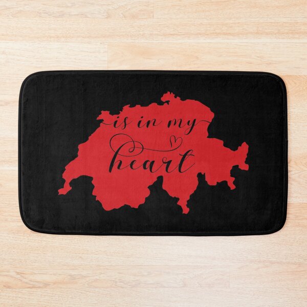 Item preview, Switzerland Is In My Heart Map  designed and sold by Celticana.