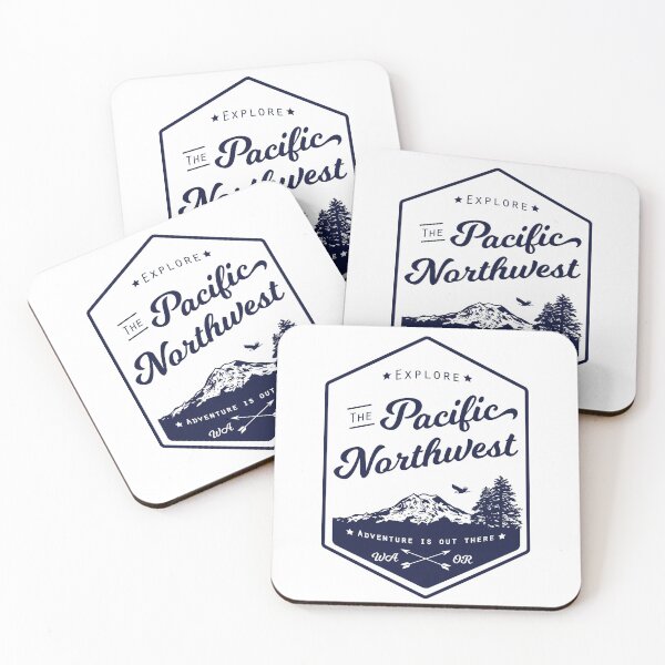 Item preview, Explore the Pacific Northwest (outlined) designed and sold by Maria Boudreaux.