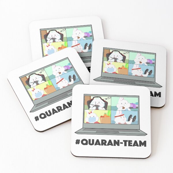 Item preview, Quaran-team (Quarantine Lame Cute Punny Card) designed and sold by miss-hambar.