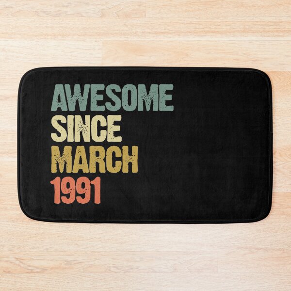 Item preview, Awesome Since March 1991 29th Birthday Gift designed and sold by vomaria.