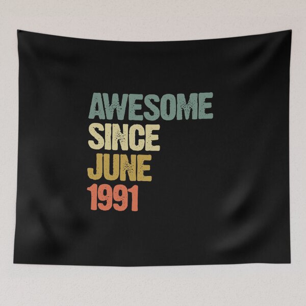 Item preview, Awesome Since June 1991 29th Birthday Gift designed and sold by vomaria.