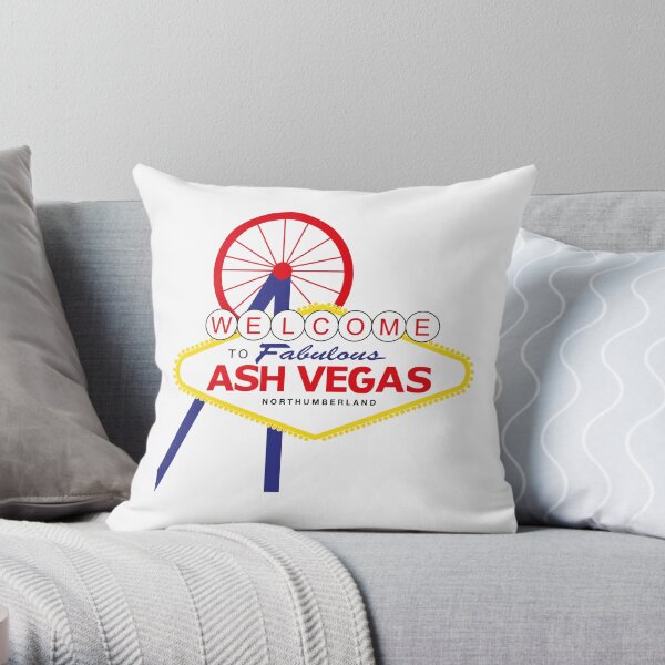 Welcome to Ash Vegas - Ashington Throw Pillow