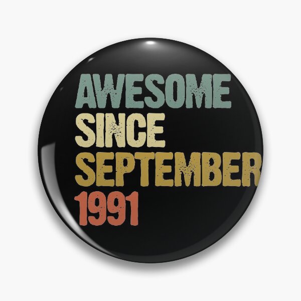 Item preview, Awesome Since September 1991 29th Birthday Gift designed and sold by vomaria.