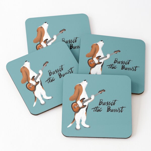 Item preview, Basset the Bassist (Blue-Grey) designed and sold by illucalliart.