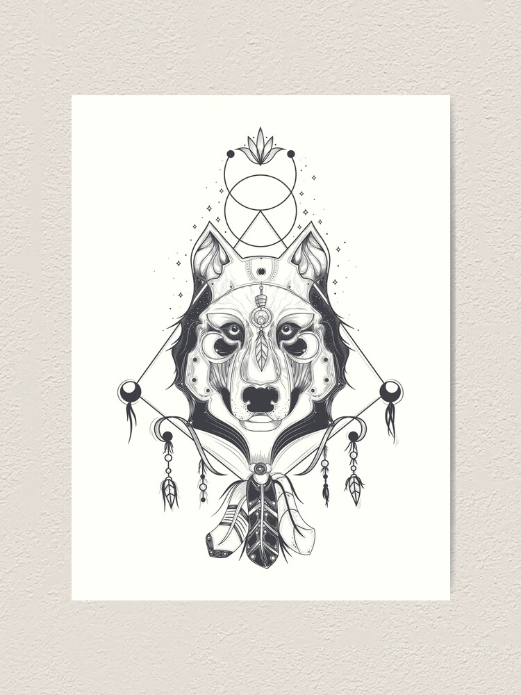 Wolf Art Print By Trenkey Redbubble