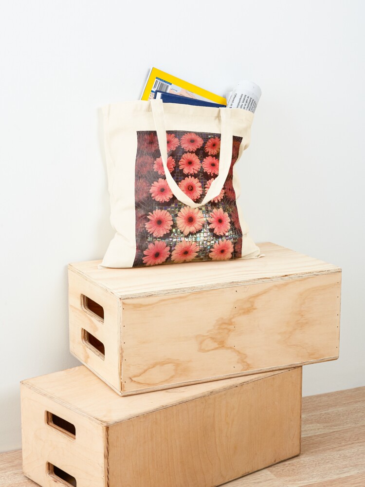 Alternate view of Flower Lovers Gift - Pink Gerberas Tote Bag
