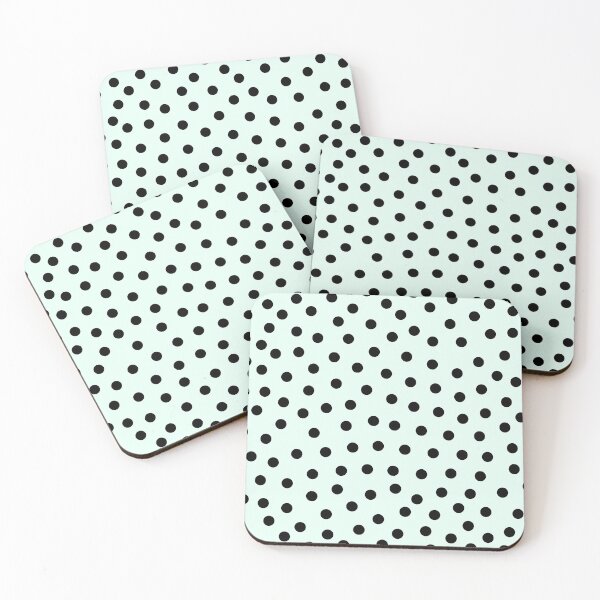 Item preview, Black and Mint Green Polka Dots - Classic Print for a Reason. designed and sold by cgroenewald.