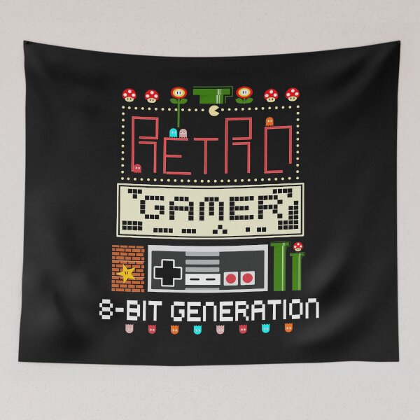 Item preview, 8bit gamer gaming retro pixel games designed and sold by DerNerd.