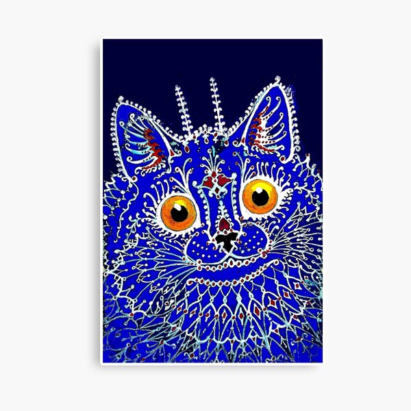 Item preview, GOTHIC CAT : Vintage Louis Wain Abstract decorative psychedelic print designed and sold by posterbobs.