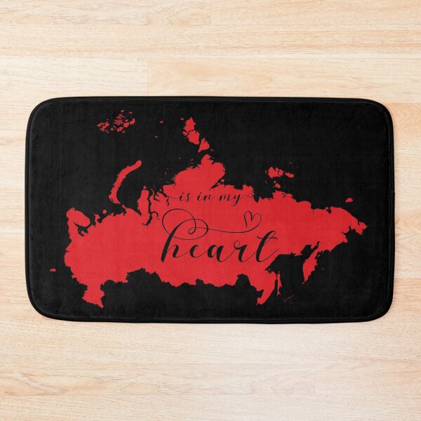 Item preview, Russia Is In My Heart Map designed and sold by Celticana.