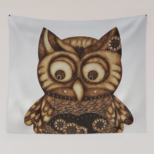 Item preview, Owl of the Sunflowers designed and sold by OrsiArt.