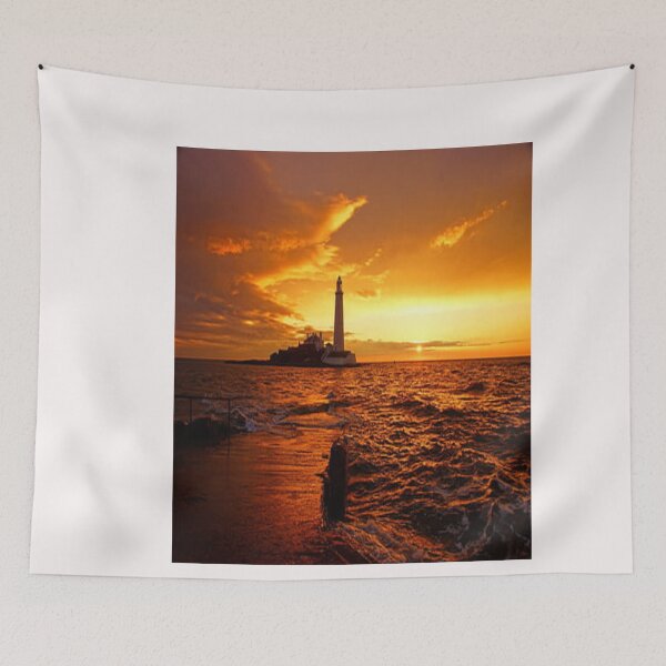 Item preview, Lighthouse At Sunset Ocean Classic designed and sold by sandrashop.