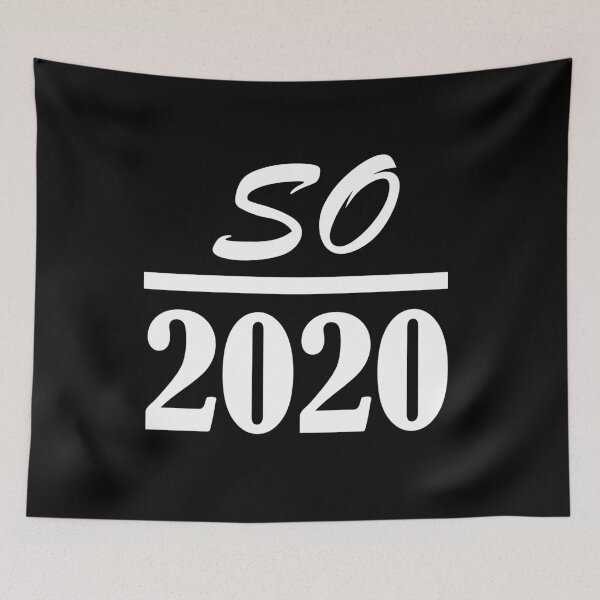 Item preview, So Over 2020 Sarcasm Word Puzzle Fun Quarantine Humor White Typography designed and sold by ColorMeHappy123.