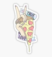 TRUE LOVE PIZZA Sticker