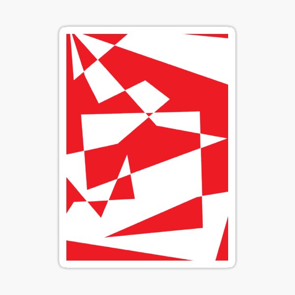 Item preview, Abstract Red & White designed and sold by CreativeWorld96.