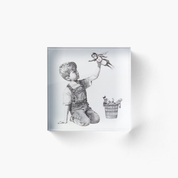 Game Changer - Banksy Acrylic Block