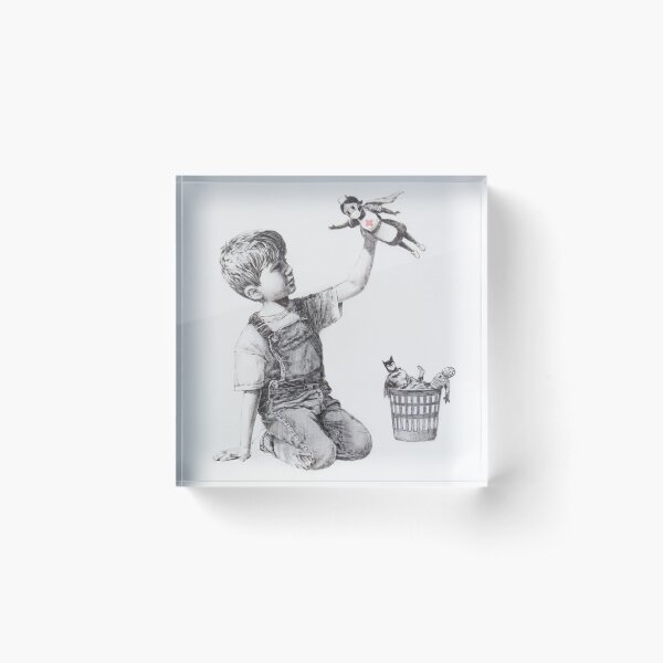 Game Changer - Banksy Acrylic Block