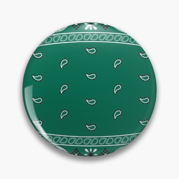 Item preview, Green Bandana | Paisley Pattern designed and sold by yoyomasks.